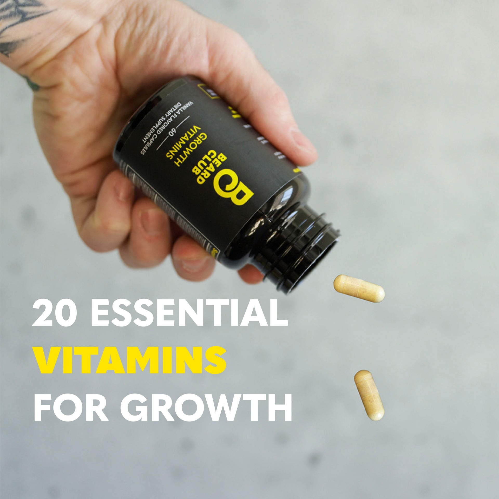 Beard Growth Vitamins